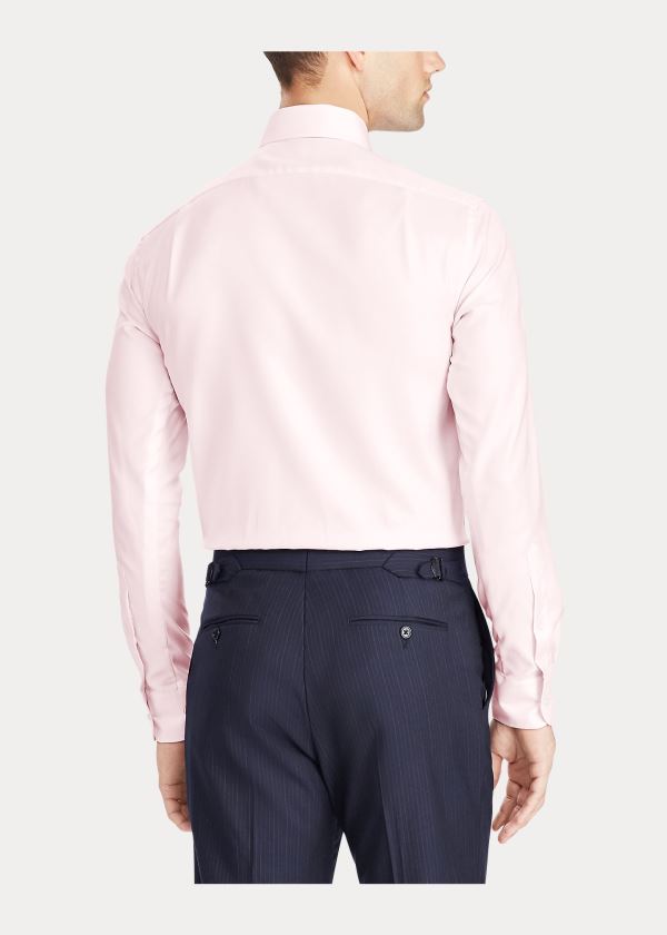 Ralph Lauren Bavlněné Oxford Šaty Shirt Světle Růžové | l3vxRloo