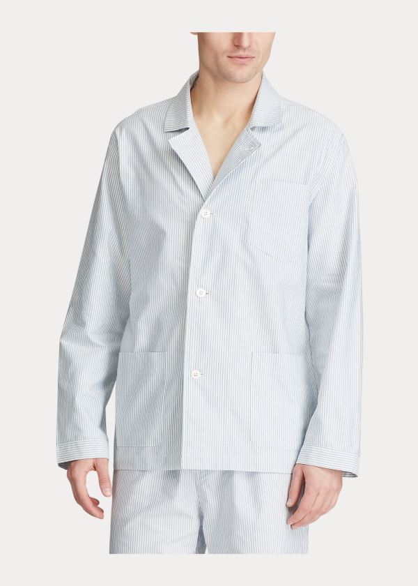 Ralph Lauren Bavlněné Pajama Gift Set Blankyt Bílé Proužek | SrZrzNs4