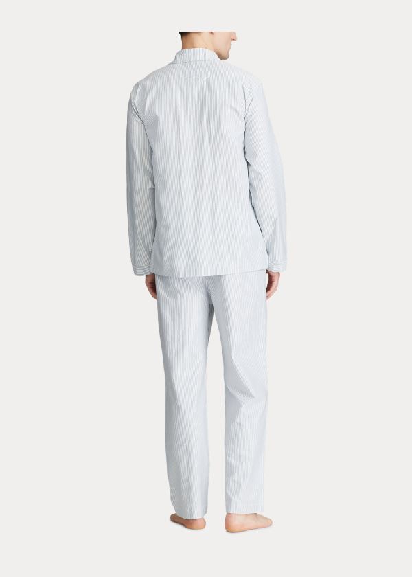 Ralph Lauren Bavlněné Pajama Gift Set Blankyt Bílé Proužek | SrZrzNs4
