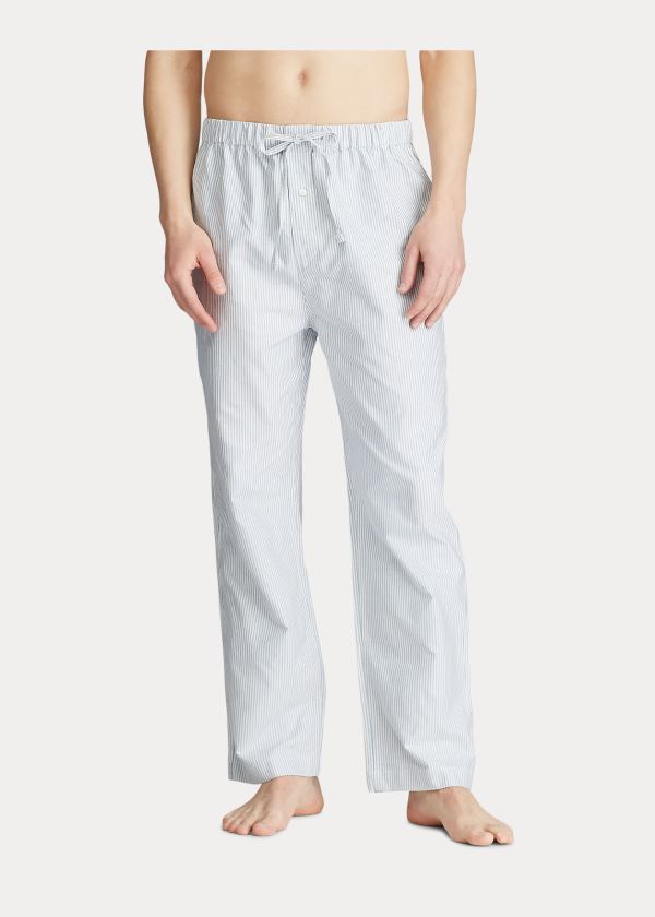 Ralph Lauren Bavlněné Pajama Gift Set Blankyt Bílé Proužek | SrZrzNs4