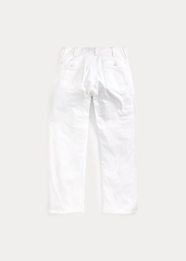 Ralph Lauren Bavlněné Platene Pant Béžový | X6o00KPB