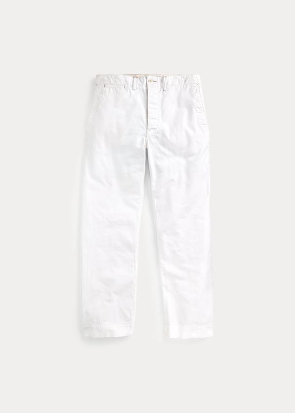 Ralph Lauren Bavlněné Platene Pant Béžový | X6o00KPB
