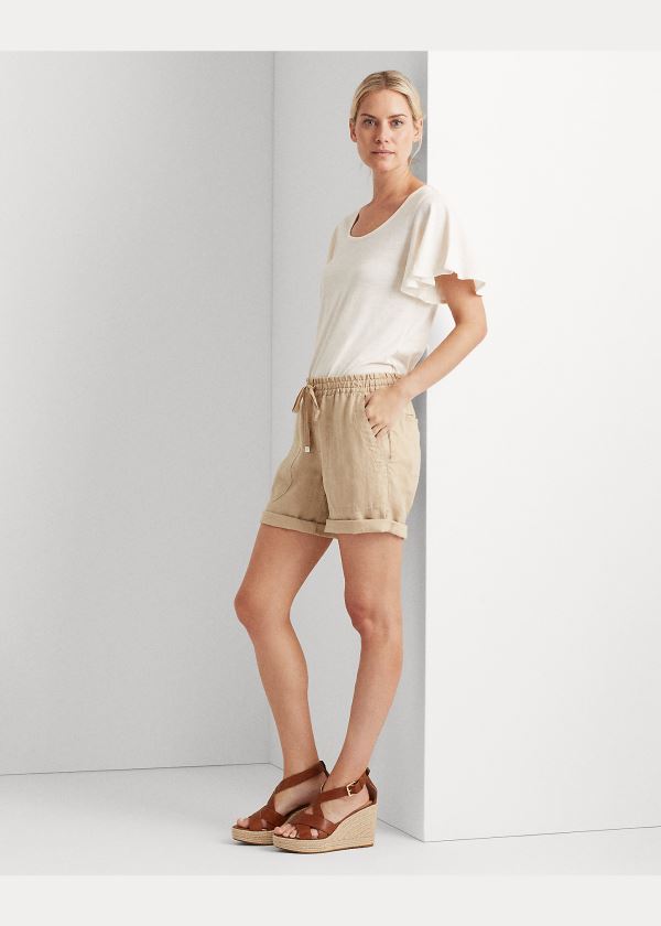 Ralph Lauren Bavlněné Scoopneck Tee Krém | vb5WdgXw