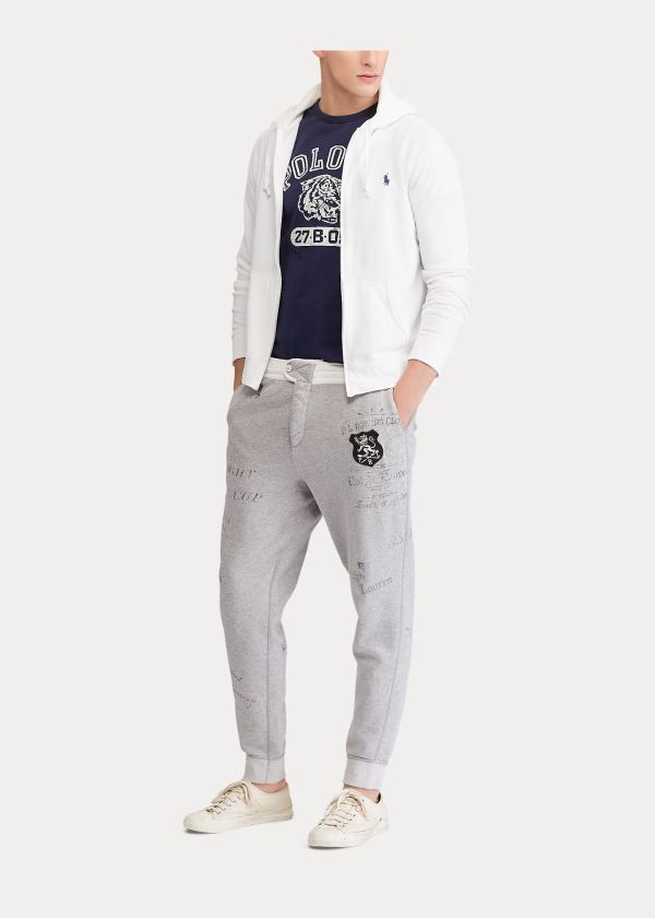 Ralph Lauren Bavlněné Spa Terry Hoodie Bílé | AkFD80Hj