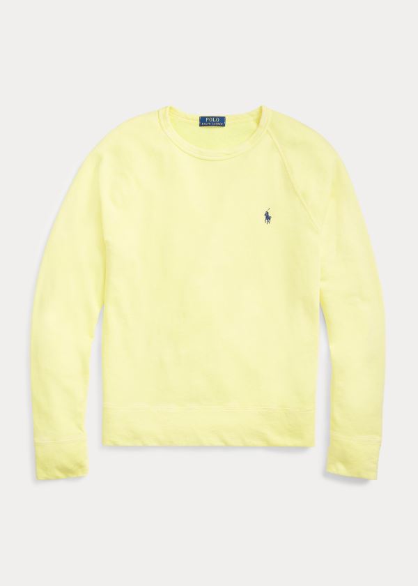 Ralph Lauren Bavlněné Spa Terry Sweatshirt Žluté | 2X37GBBQ