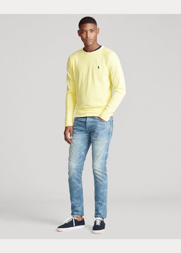 Ralph Lauren Bavlněné Spa Terry Sweatshirt Žluté | 2X37GBBQ
