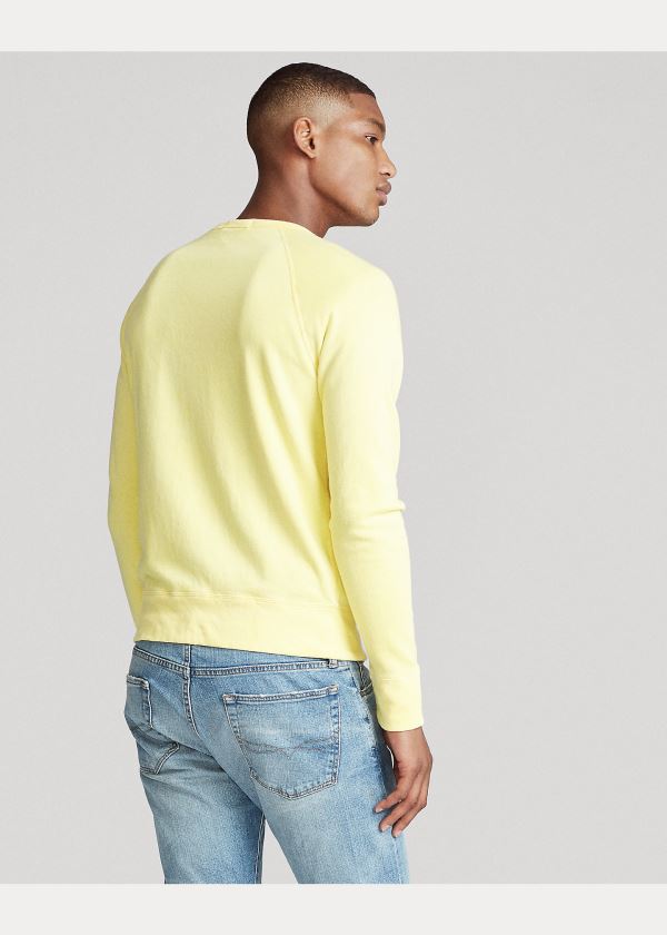 Ralph Lauren Bavlněné Spa Terry Sweatshirt Žluté | 2X37GBBQ