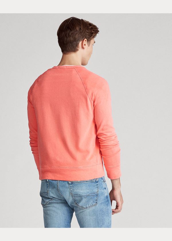 Ralph Lauren Bavlněné Spa Terry Sweatshirt Červené | CzI2ekIb