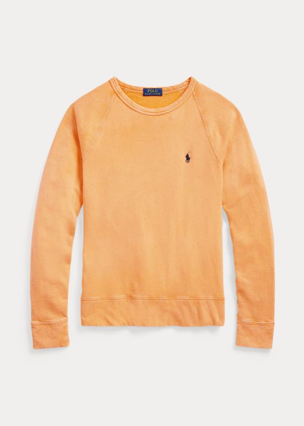 Ralph Lauren Bavlněné Spa Terry Sweatshirt Oranžové | lpKHEvAv
