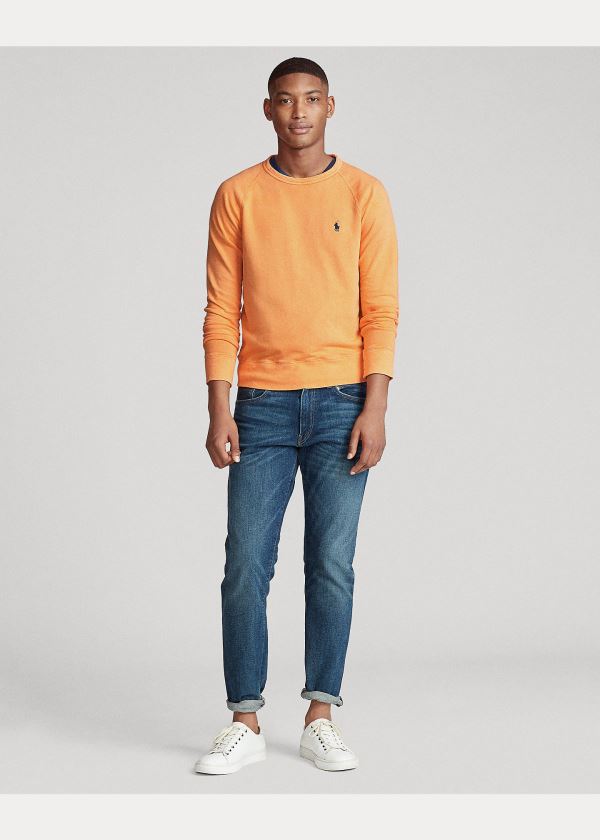 Ralph Lauren Bavlněné Spa Terry Sweatshirt Oranžové | lpKHEvAv