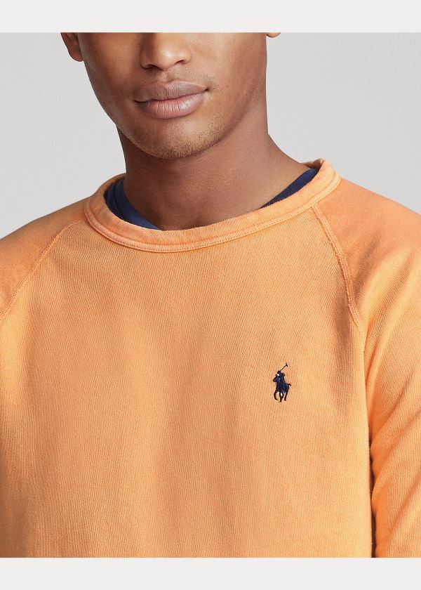 Ralph Lauren Bavlněné Spa Terry Sweatshirt Oranžové | lpKHEvAv