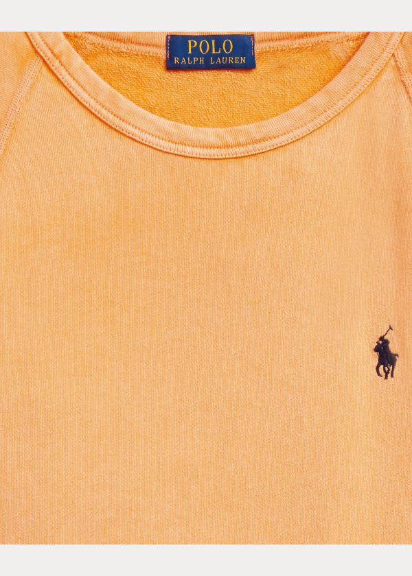 Ralph Lauren Bavlněné Spa Terry Sweatshirt Oranžové | lpKHEvAv
