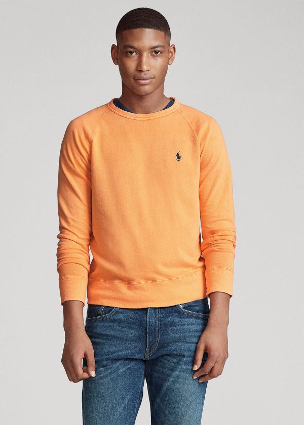 Ralph Lauren Bavlněné Spa Terry Sweatshirt Oranžové | lpKHEvAv