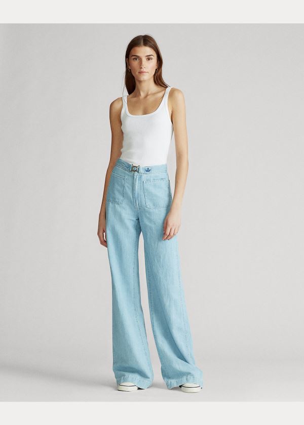 Ralph Lauren Bavlněné Tank Top Bílé | YpkzNyDx