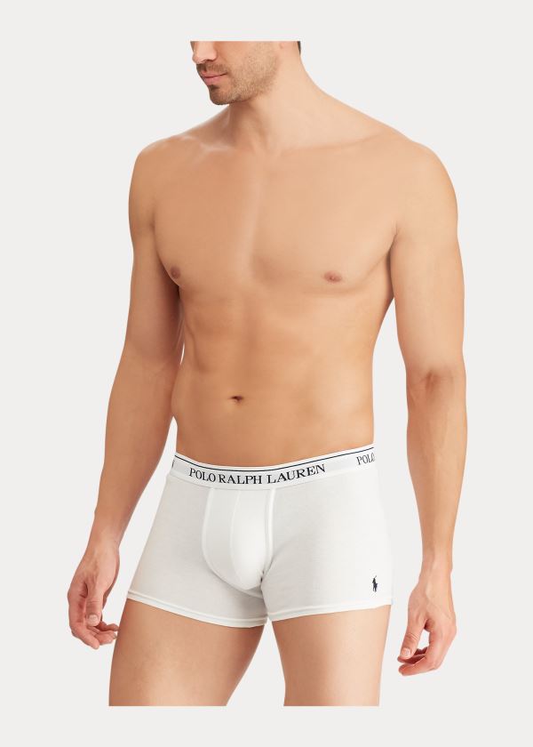 Ralph Lauren Bavlněné Trunk 3-Pack Bílé | 4sdrTboK