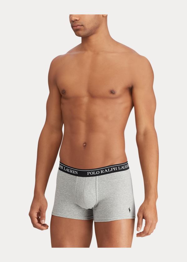 Ralph Lauren Bavlněné Trunk 3-Pack Černé Šedé | TtueeHlB