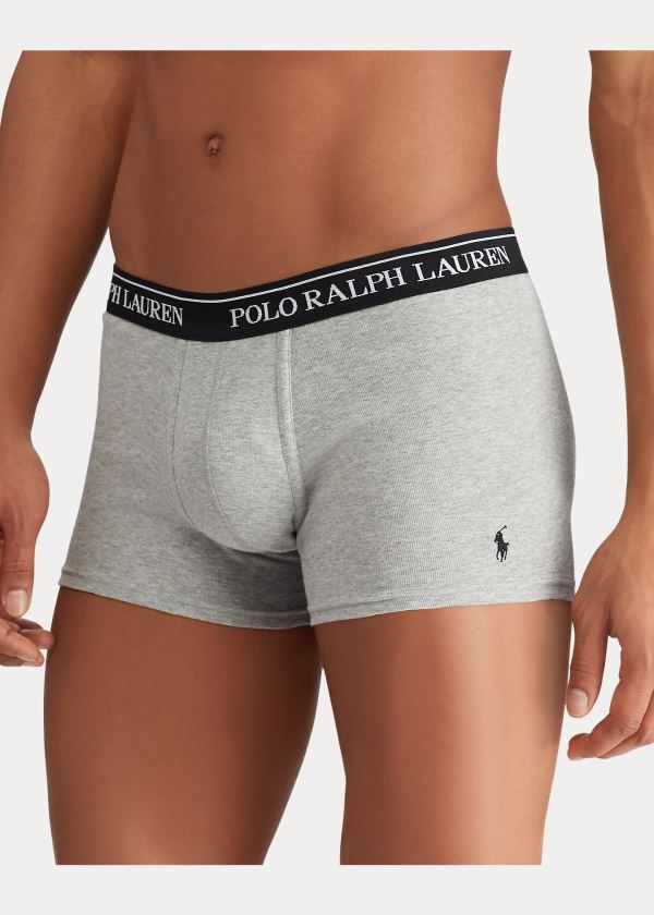 Ralph Lauren Bavlněné Trunk 3-Pack Černé Šedé | TtueeHlB