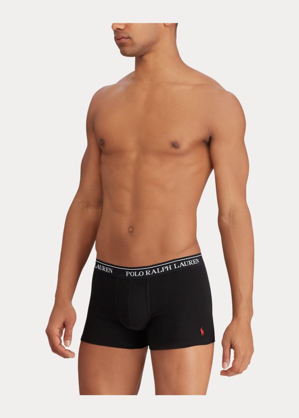 Ralph Lauren Bavlněné Trunk 3-Pack Černé Šedé | TtueeHlB