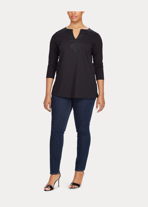 Ralph Lauren Bavlněné Tunic Černé | aVDqeQWf