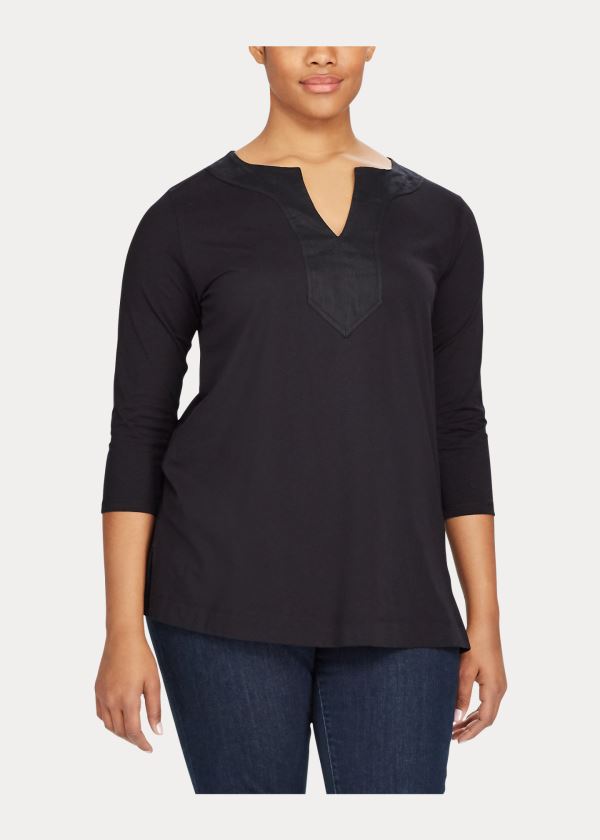Ralph Lauren Bavlněné Tunic Černé | aVDqeQWf