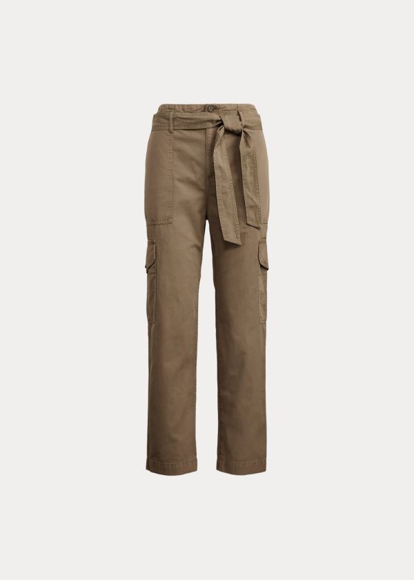 Ralph Lauren Bavlněné Twill Cargo Pant Olivy Zelené | rHKjsgXj