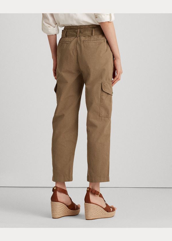 Ralph Lauren Bavlněné Twill Cargo Pant Olivy Zelené | rHKjsgXj