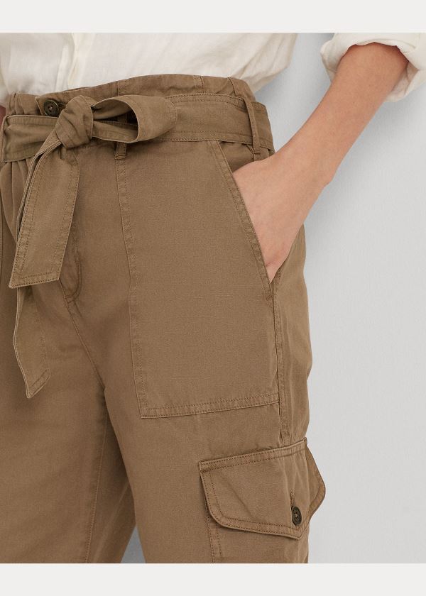 Ralph Lauren Bavlněné Twill Cargo Pant Olivy Zelené | rHKjsgXj
