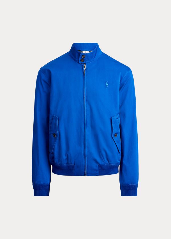 Ralph Lauren Bavlněné Twill Jacket Tmavě Blankyt | uaczILQ8
