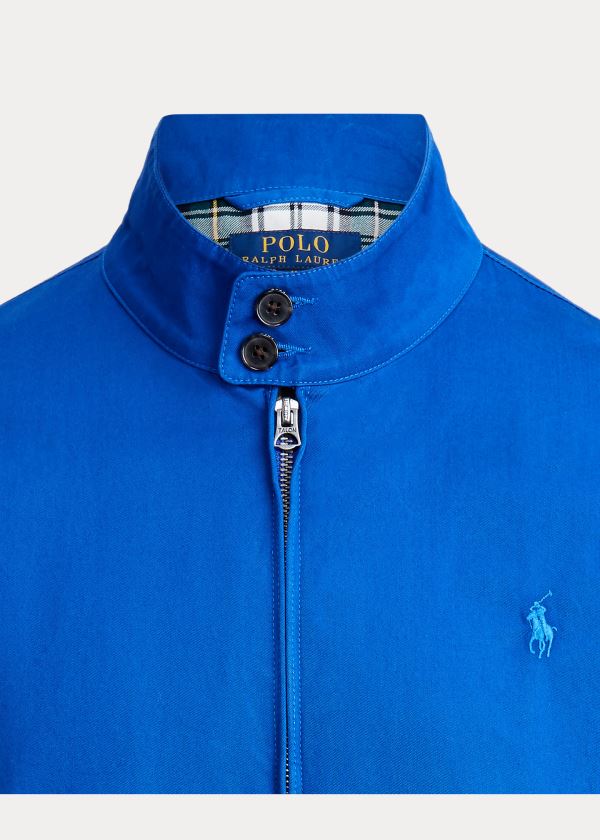 Ralph Lauren Bavlněné Twill Jacket Tmavě Blankyt | uaczILQ8