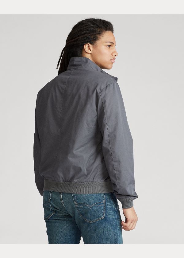 Ralph Lauren Bavlněné Twill Jacket Šedé | 58pq2Yso
