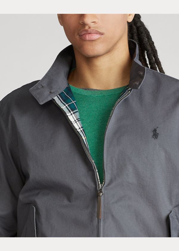Ralph Lauren Bavlněné Twill Jacket Šedé | 58pq2Yso