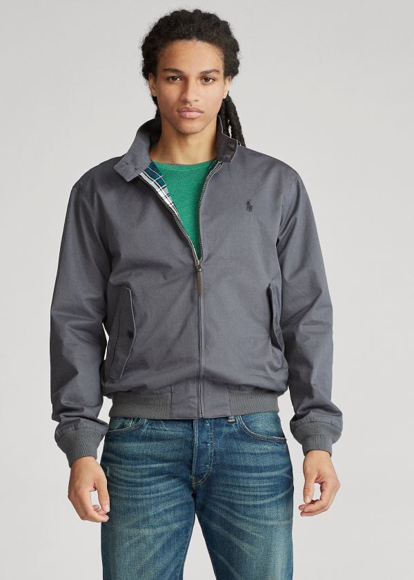 Ralph Lauren Bavlněné Twill Jacket Šedé | 58pq2Yso