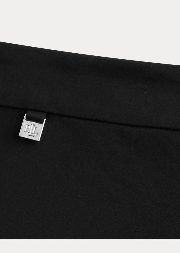 Ralph Lauren Bavlněné Twill Skinny Ankle Pant Černé | E6bN5ifK