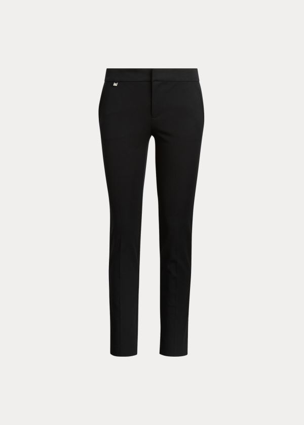 Ralph Lauren Bavlněné Twill Skinny Ankle Pant Černé | E6bN5ifK