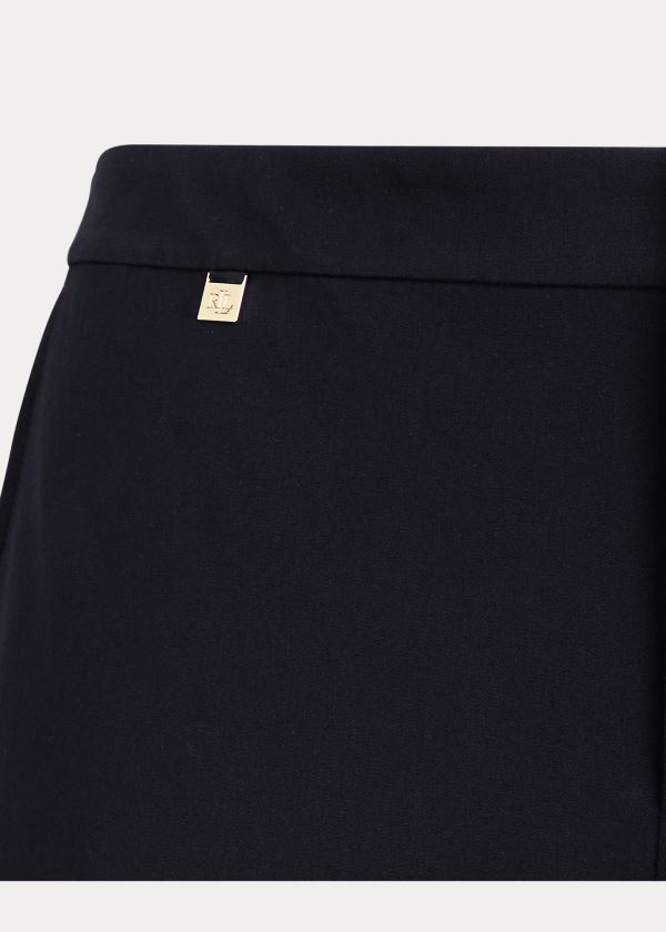 Ralph Lauren Bavlněné Twill Skinny Ankle Pant Tmavě Blankyt | Rc2JI9Aa