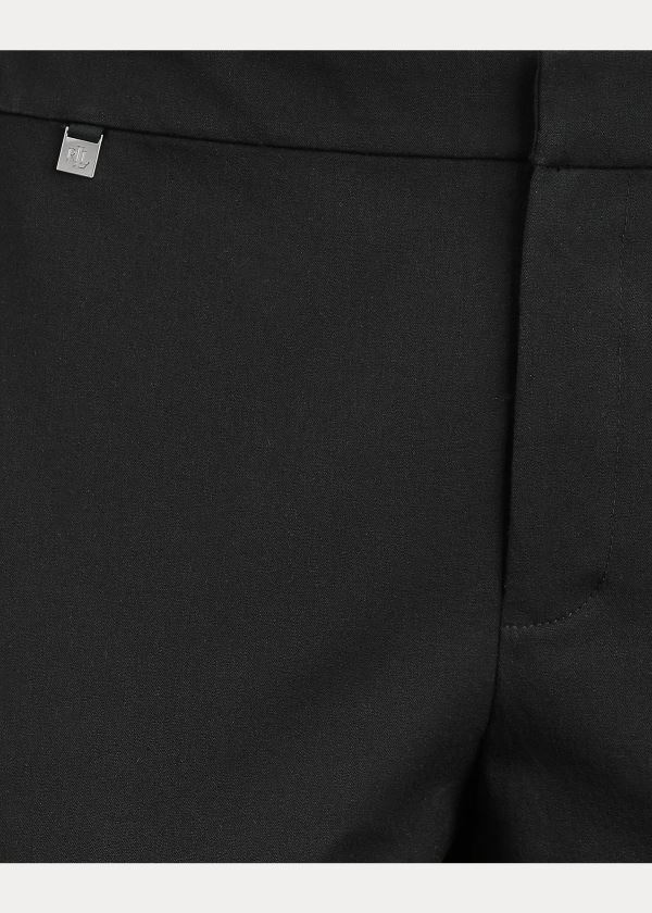 Ralph Lauren Bavlněné Twill Skinny Ankle Pant Černé | oDaSPDLB