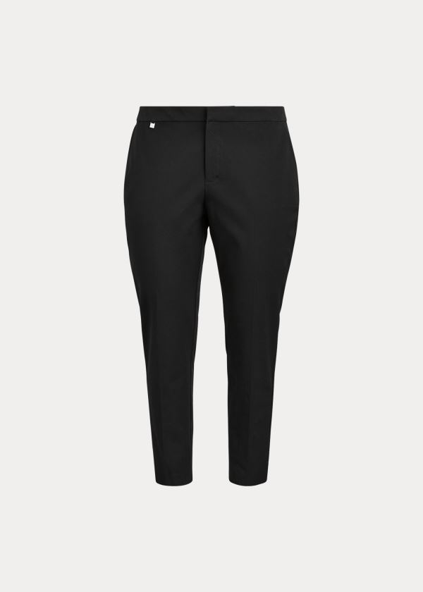 Ralph Lauren Bavlněné Twill Skinny Ankle Pant Černé | oDaSPDLB