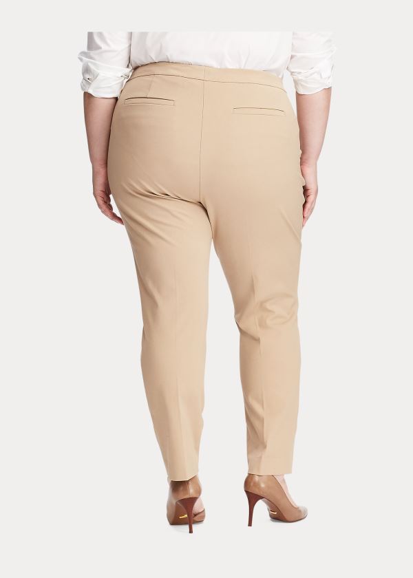 Ralph Lauren Bavlněné Twill Skinny Ankle Pant Hnědé | txa5lAtT