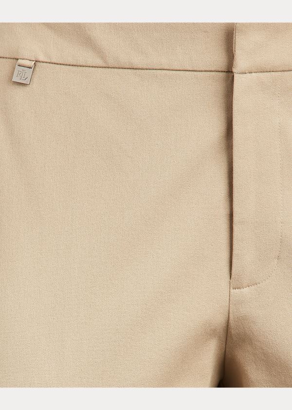 Ralph Lauren Bavlněné Twill Skinny Ankle Pant Hnědé | txa5lAtT