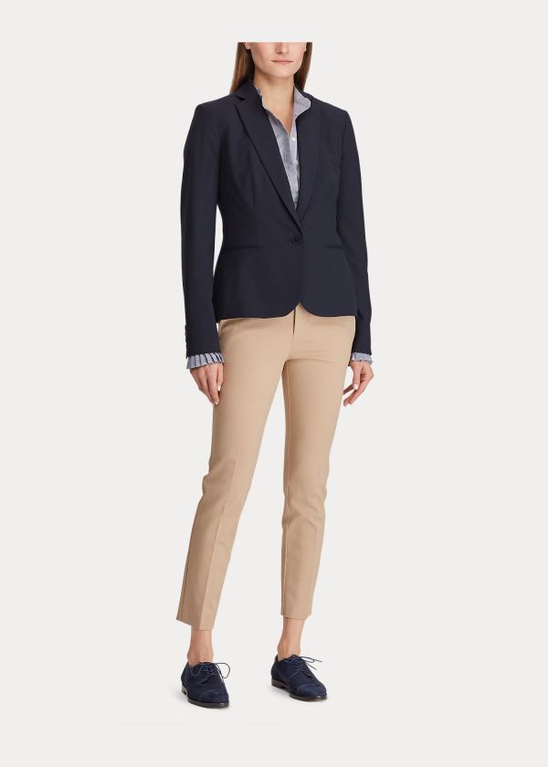 Ralph Lauren Bavlněné Twill Skinny Pant Hnědé | EPbBSMKW