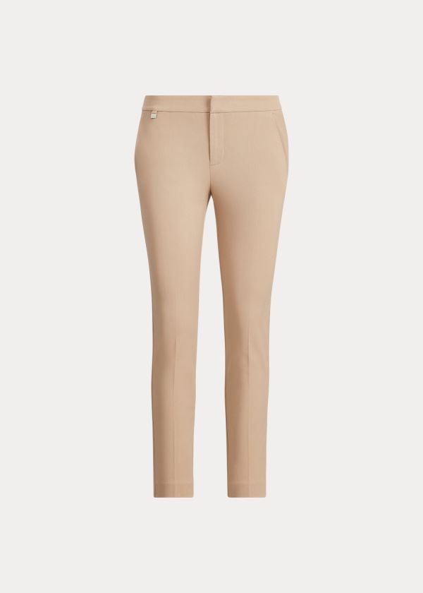 Ralph Lauren Bavlněné Twill Skinny Pant Hnědé | EPbBSMKW