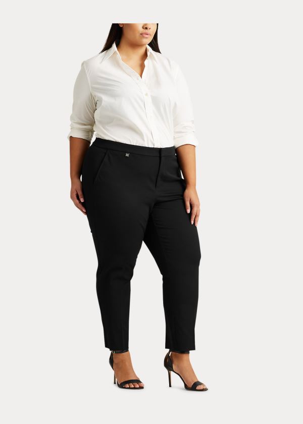 Ralph Lauren Bavlněné Twill Skinny Pant Černé | Umfqur6e