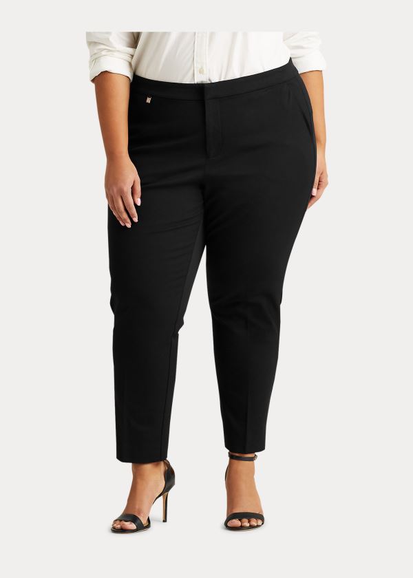 Ralph Lauren Bavlněné Twill Skinny Pant Černé | Umfqur6e
