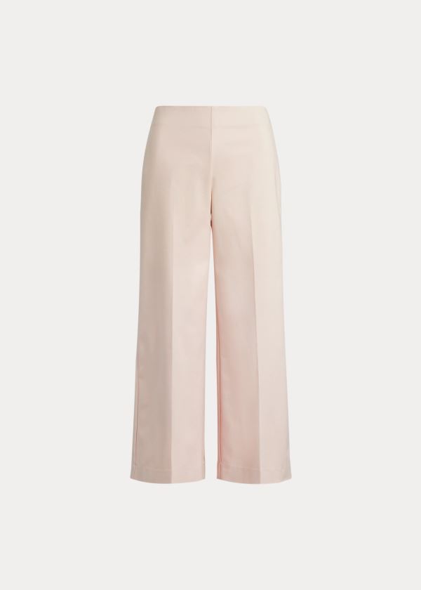 Ralph Lauren Bavlněné Široké-Leg Pant Růžové | 7fod9ci4