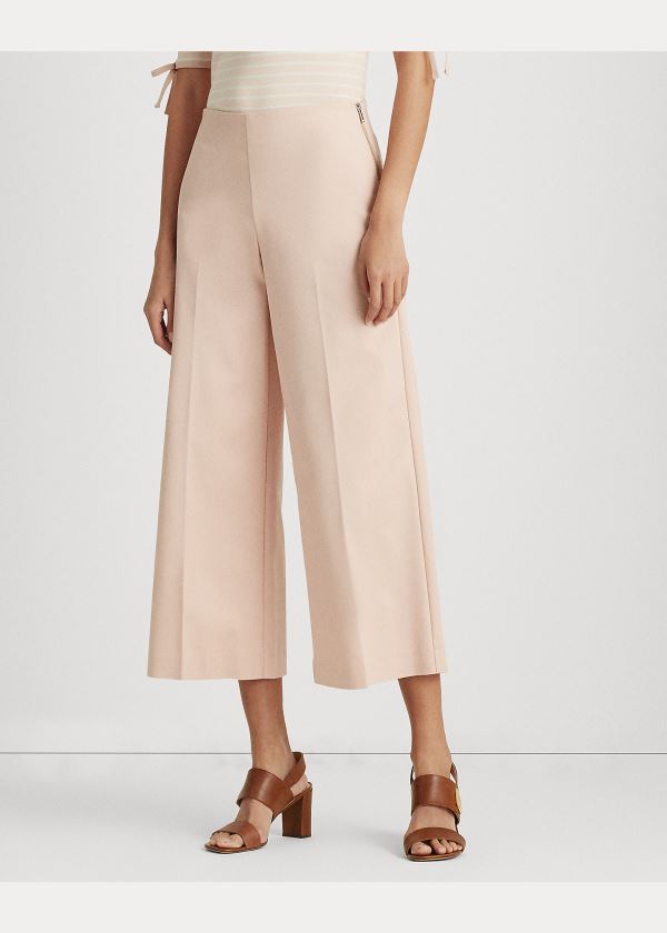 Ralph Lauren Bavlněné Široké-Leg Pant Růžové | 7fod9ci4
