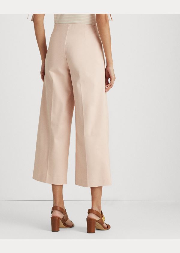 Ralph Lauren Bavlněné Široké-Leg Pant Růžové | 7fod9ci4