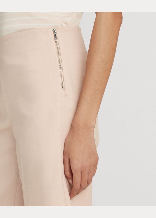 Ralph Lauren Bavlněné Široké-Leg Pant Růžové | 7fod9ci4