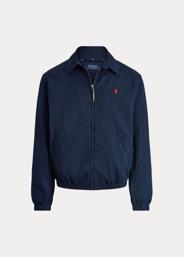 Ralph Lauren Bayport Bavlněné Jacket Tmavě Blankyt | UeE8705l