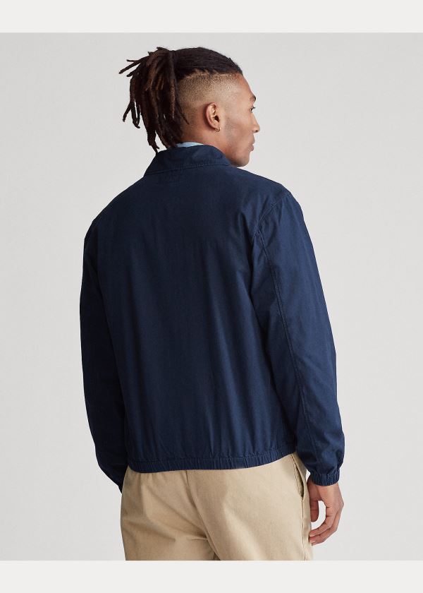 Ralph Lauren Bayport Bavlněné Jacket Tmavě Blankyt | UeE8705l