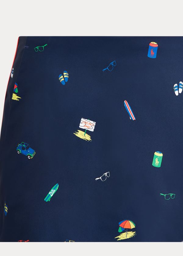 Ralph Lauren Beach-Print Golfové Skort Tmavě Blankyt Viacfarebný | MRjKYWAf